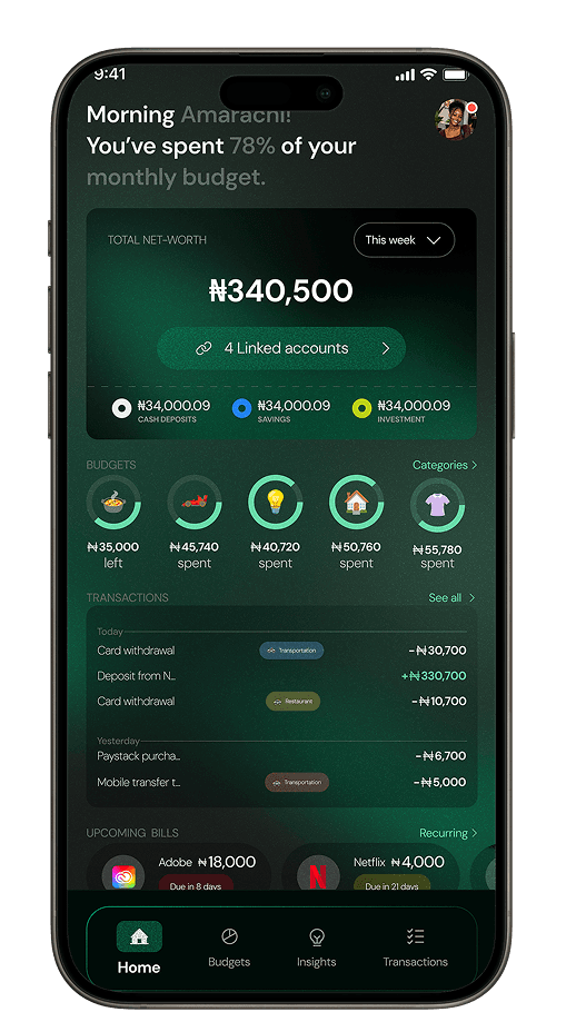 Trackly app interface